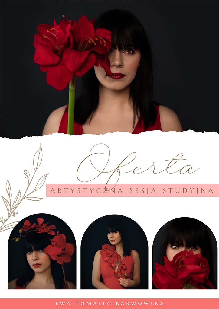 Baner reklamowy cennika - sesja artystyczna