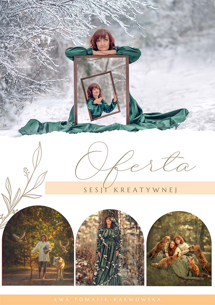 Baner reklamowy cennika - sesja kreatywna