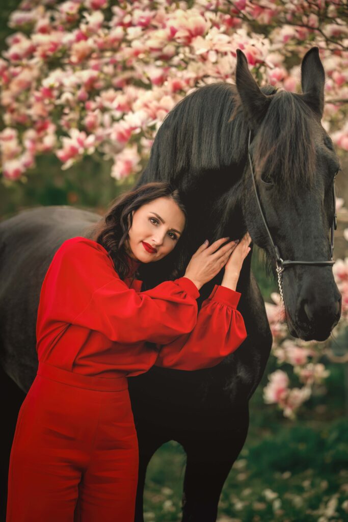kobieta z koniem